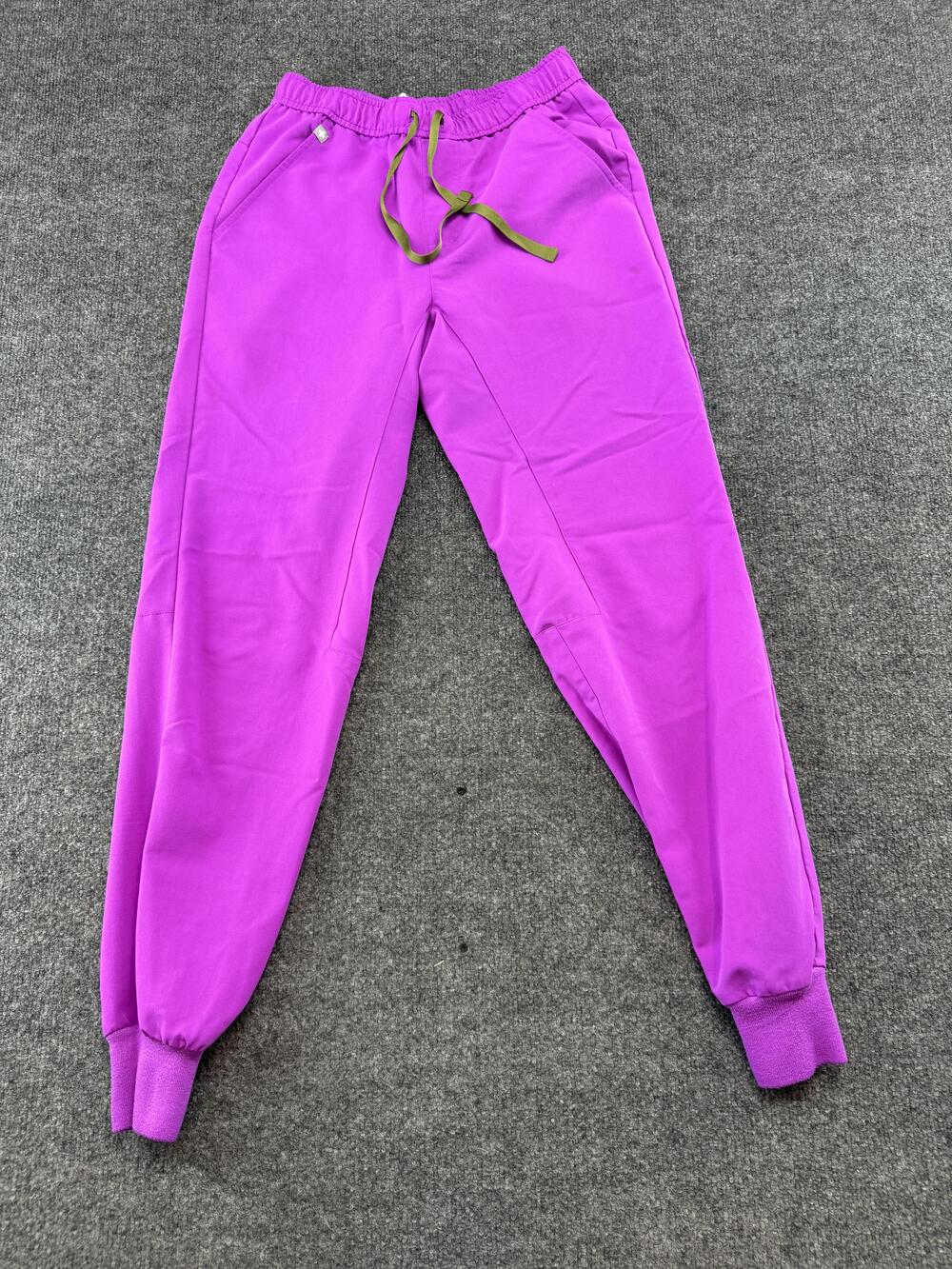 FIGS Tansen Scrub Jogger Pants Mens XS Purple Technical Collection Drawstring